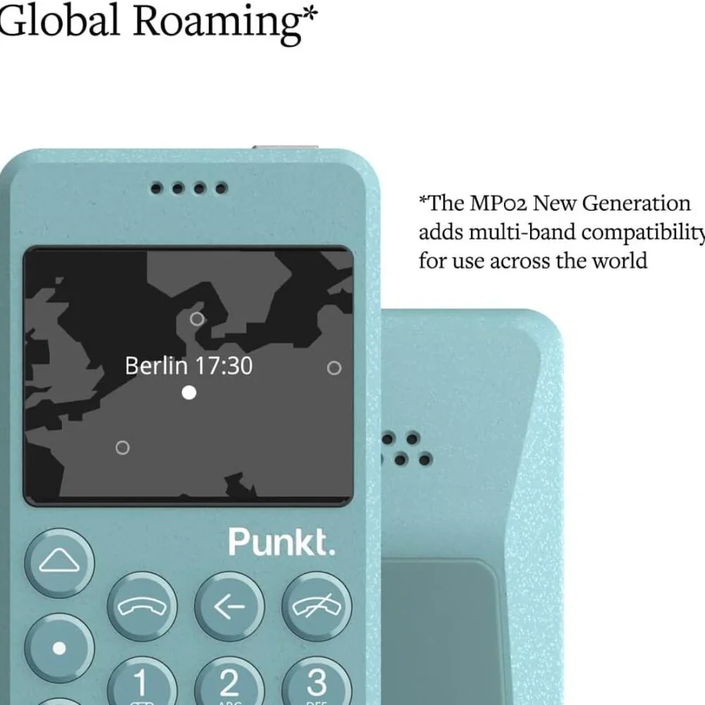 Punkt MP02 Used Working Minimalist Dumb Phone Light Blue